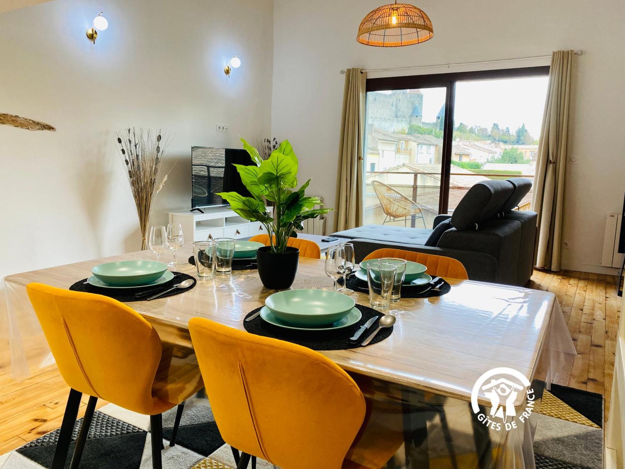 Loft Cocon Climatise - Imprenable Vue Sur Le Chateau Comtal Carcassonne Exterior foto